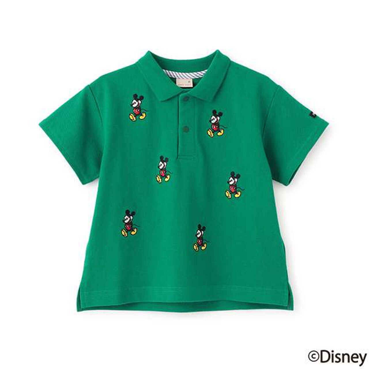 [Disney] Mickey/Embroidered Short-Sleeve Polo,Green, large image number 11