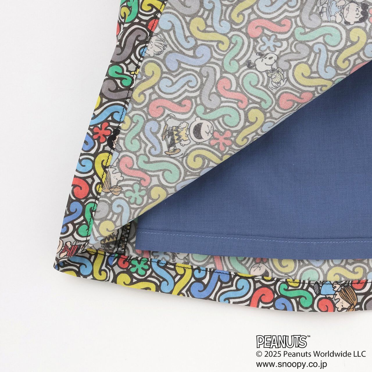 [PEANUTS] Denim Panel Jumper Skirt,Black, large image number 7