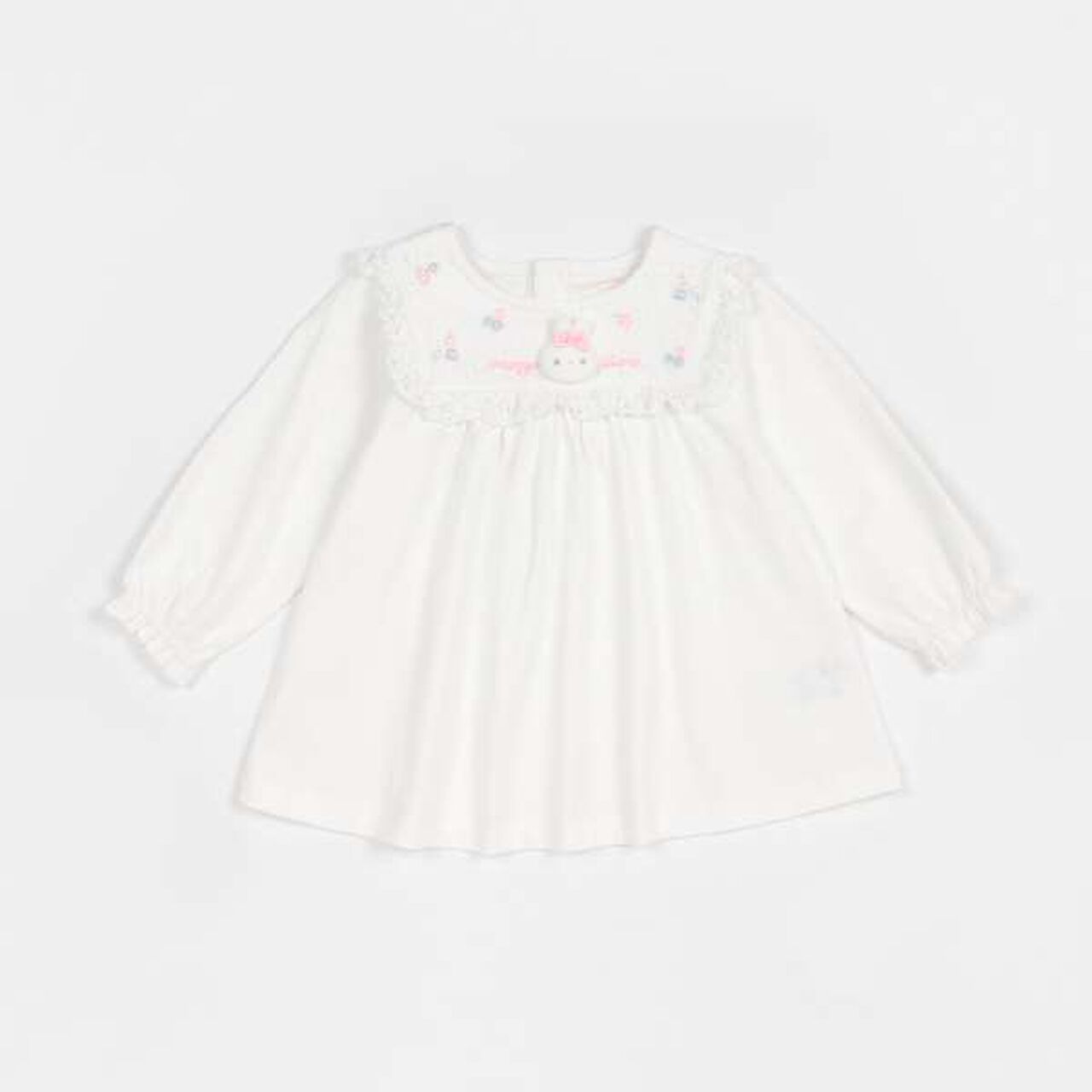 Tunic with Rabbit Mascot,Off white, large image number 0