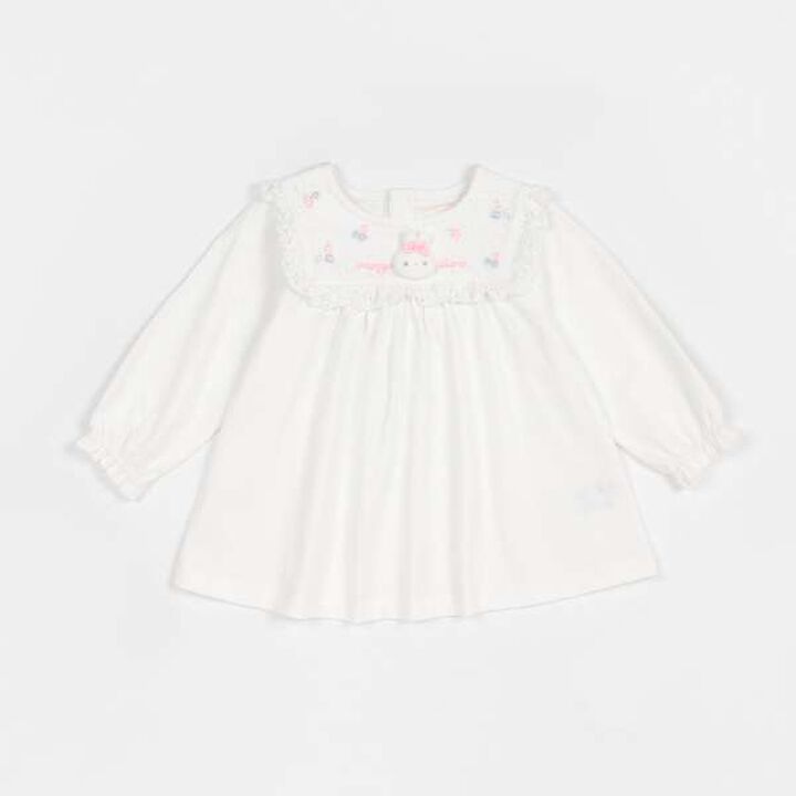 Tunic with Rabbit Mascot,Off white, medium image number 0