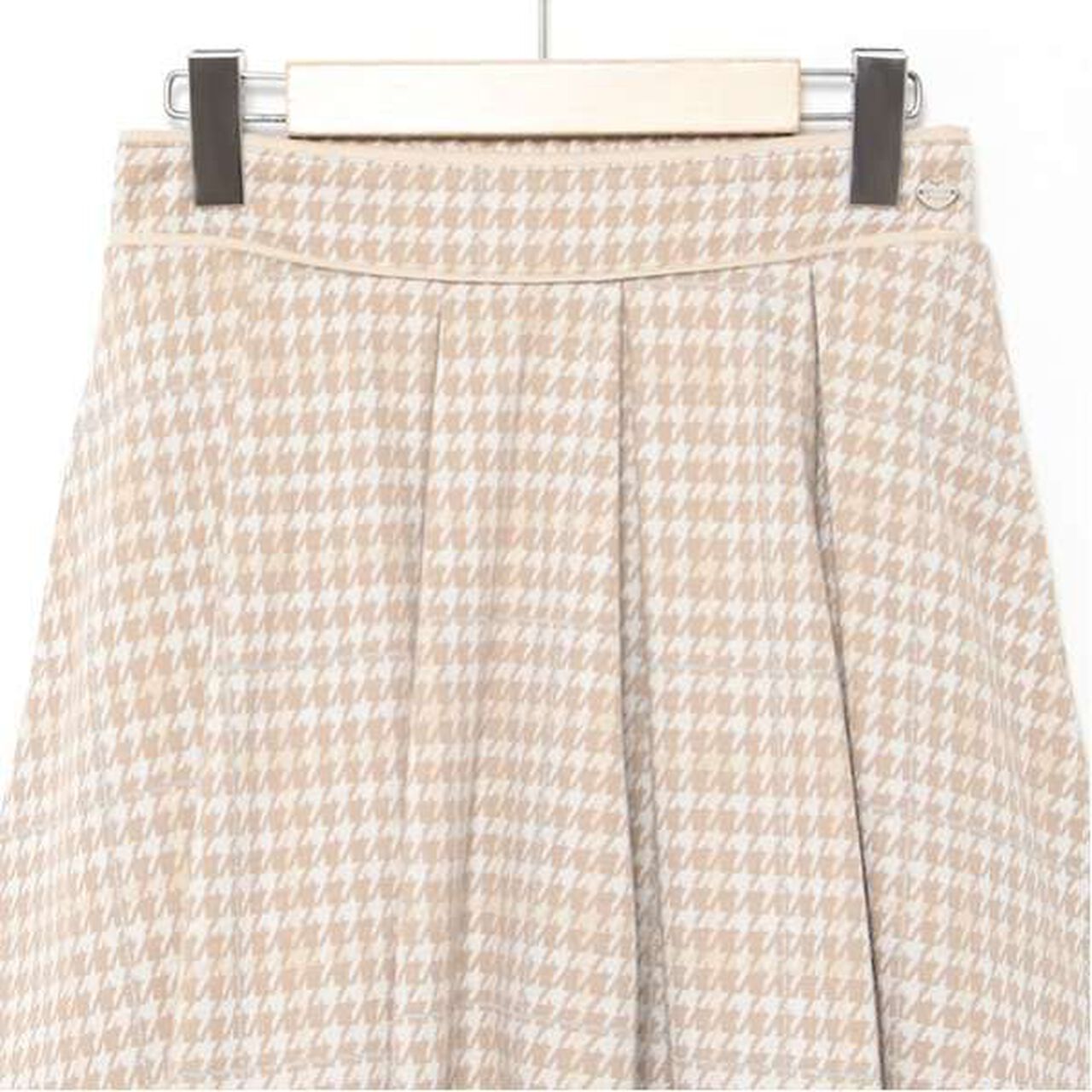 Houndstooth Jacquard Skirt Pants,Mocha tea, large image number 10