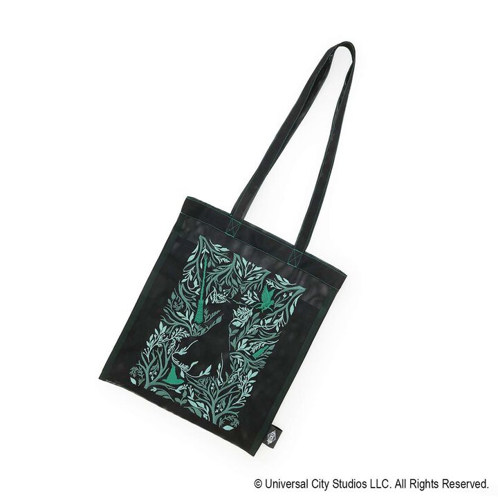[WICKED] Embroidery Mesh Tote Bag,Black, medium image number 7