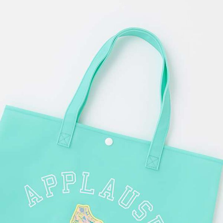 Mat PVC Tote Bag with Enamel Patch [SWIM],Purple, medium image number 2