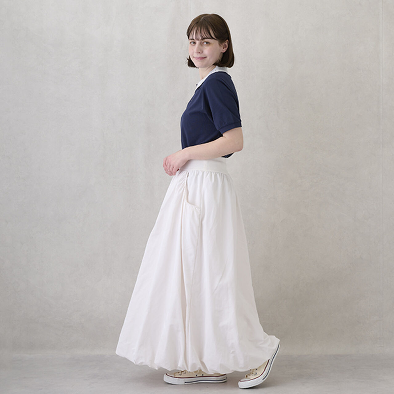 [Link] Balloon Skirt,Black, large image number 2