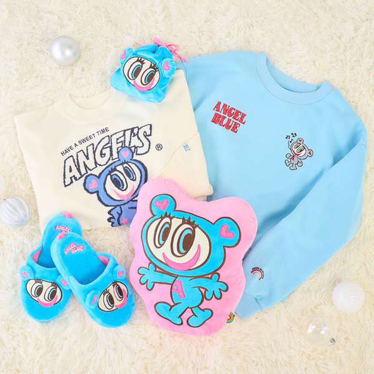 Mr. Nakamura Mini Pouch,Blue, large image number 2