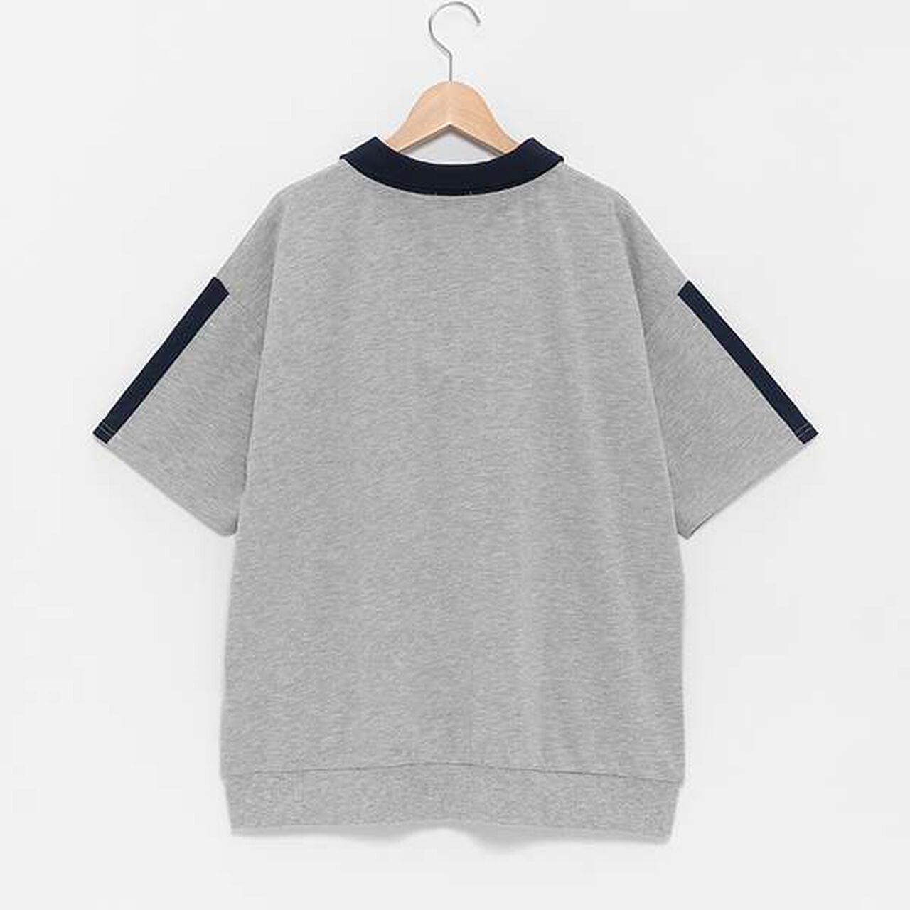 LTXC - Half-Zip Loose Half T-Shirt,Moss green, large image number 1