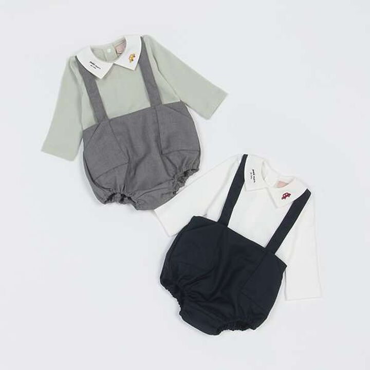 Suspender Pants Set,Ivory, medium image number 10