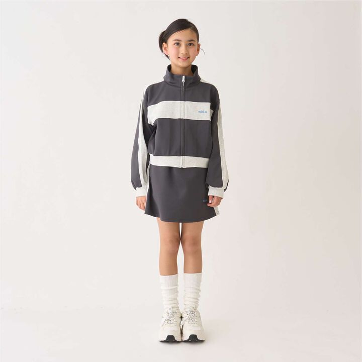Quick-Dry Track Jacket & Skirt Set,Charcoal gray, medium image number 8