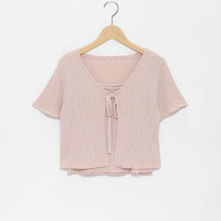 Shimmer Cardigan with Inner Layer,Lavender, medium image number 5