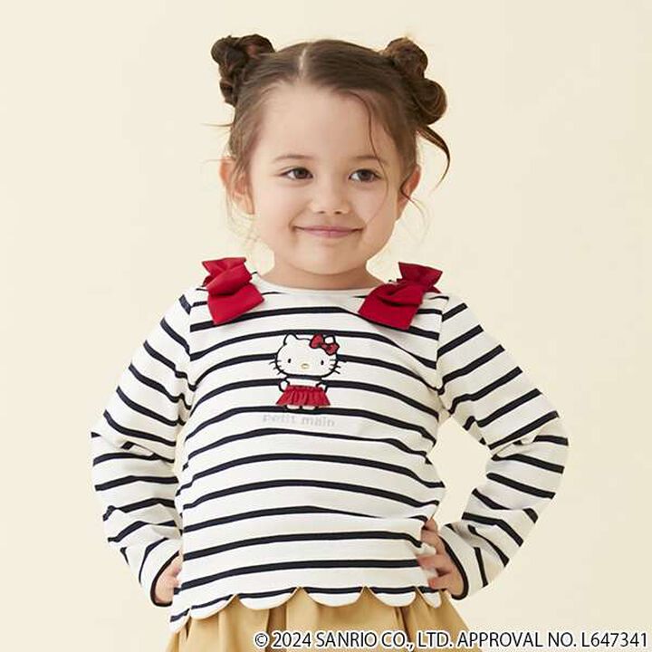 [Sanrio Characters] Appliqu&eacute; Scallop Long Sleeve T-Shirt,Light pink, medium image number 20