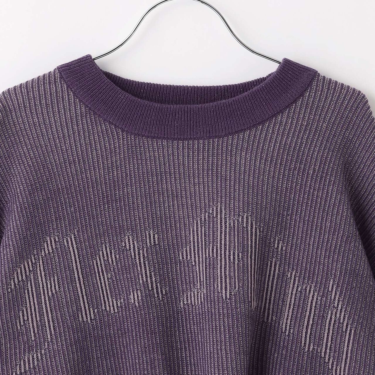 [LTXC] Logo Vintage Cropped Knitwear,Purple, large image number 10