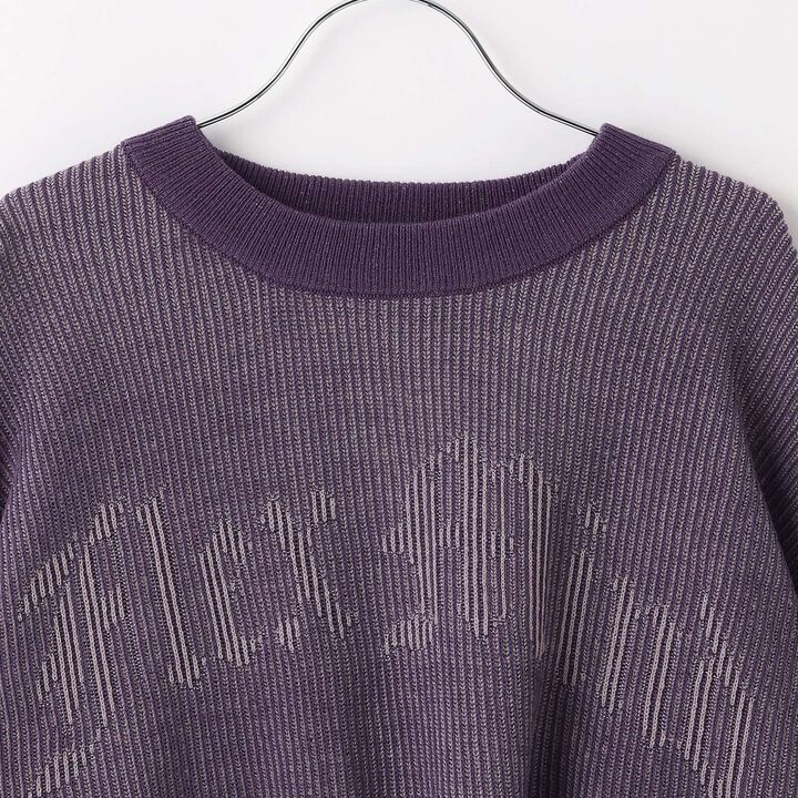 [LTXC] Logo Vintage Cropped Knitwear,Purple, medium image number 10
