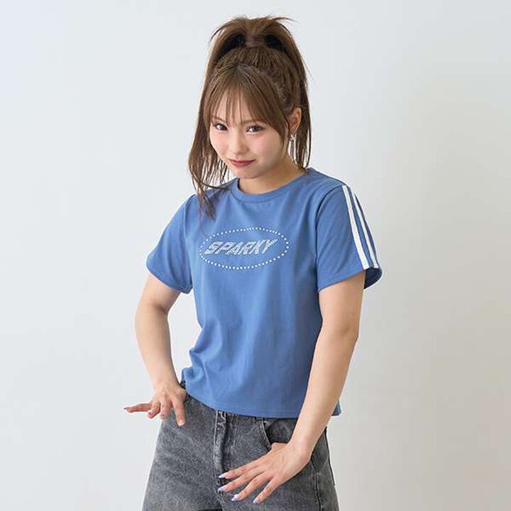 Quick-Dry Rhinestone T-Shirt,Off white, medium image number 11