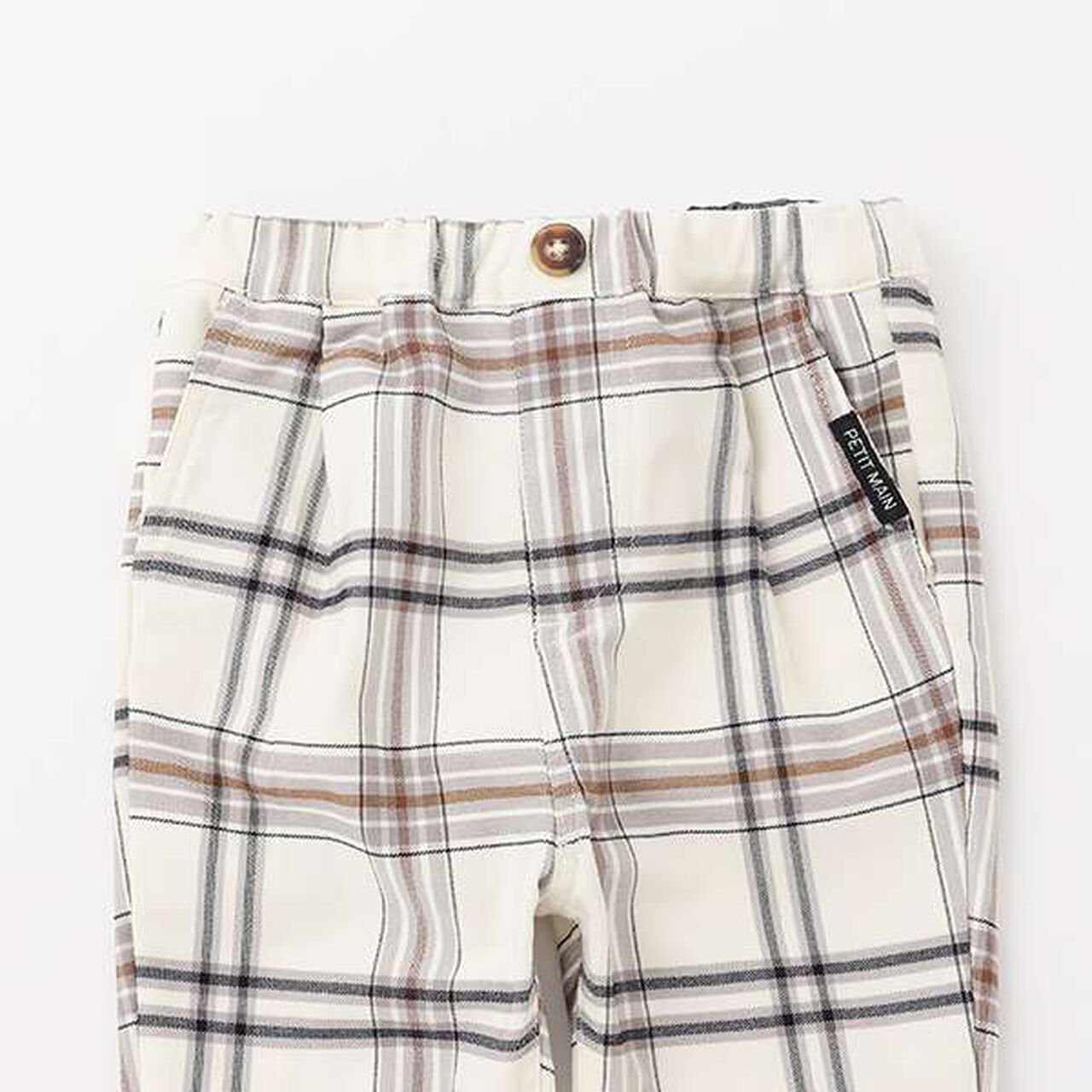 Check Stretch Pants,Navy, large image number 2