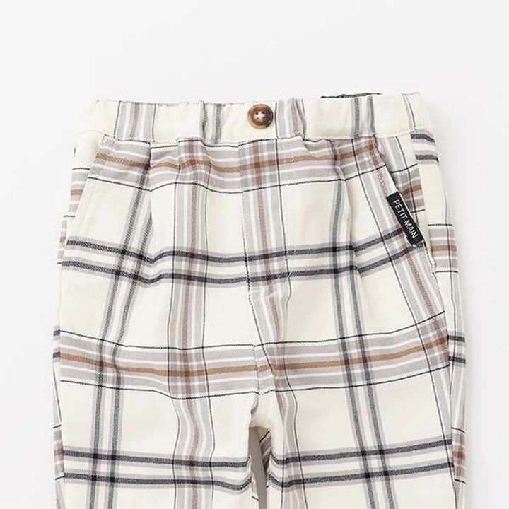 Check Stretch Pants,Navy, medium image number 2