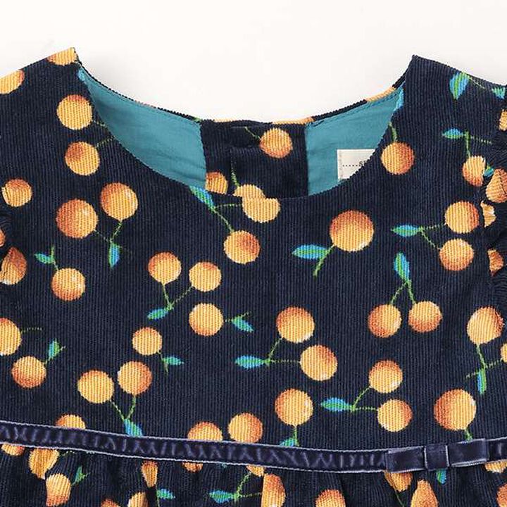 Cherry Jumper Skirt,Navy, medium image number 2