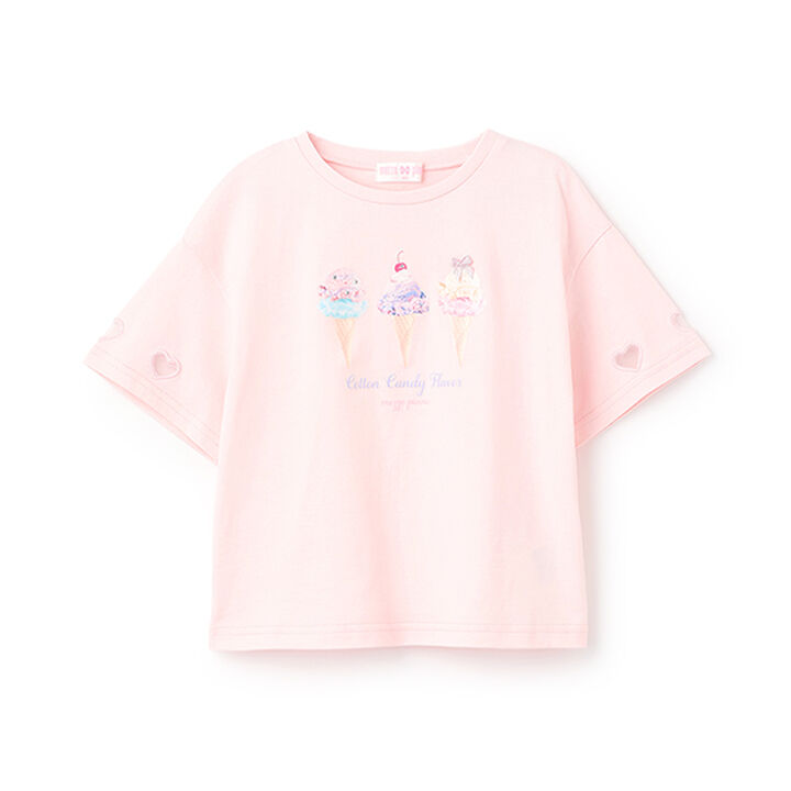 Ice Transfer Print Short-Sleeve T-Shirt,Off white, medium image number 10