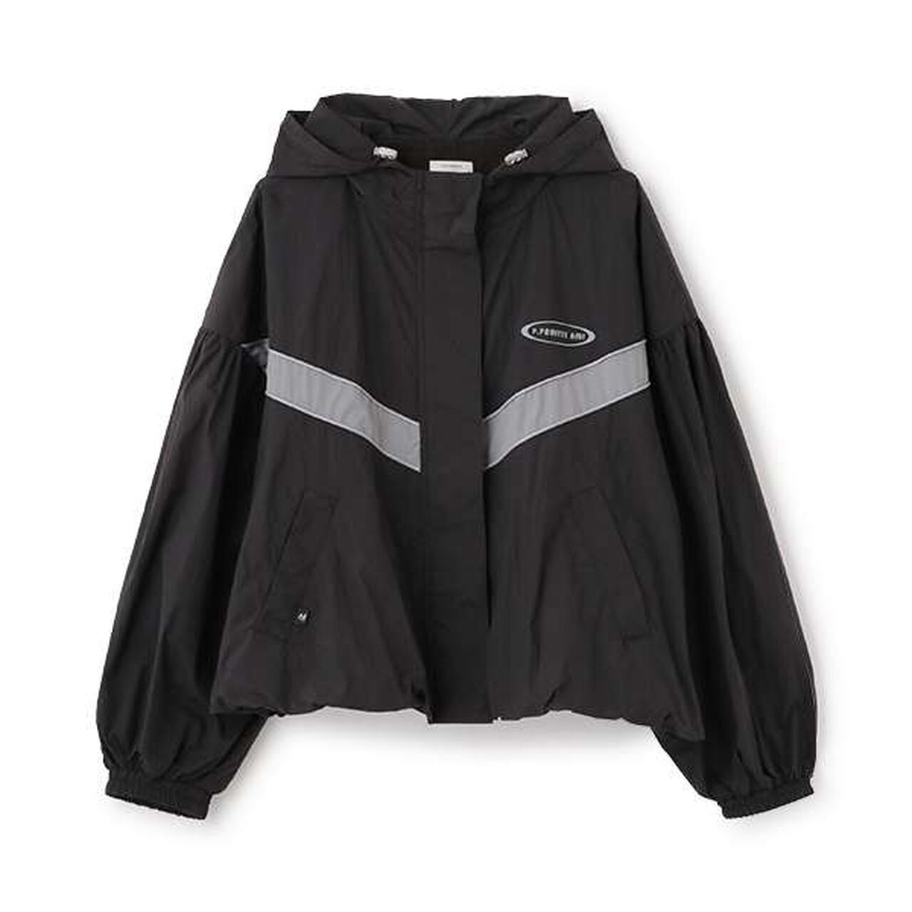 [AMI] Water-Repellent Hooded Balloon Light Bomber Jacket,Ivory, large image number 4