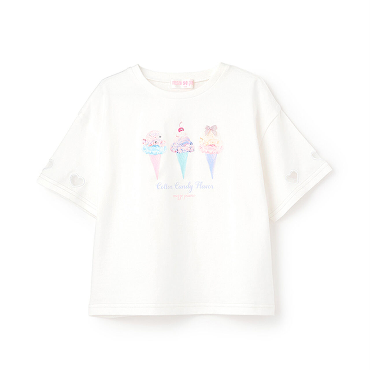 Ice Transfer Print Short-Sleeve T-Shirt,Off white, large image number 0