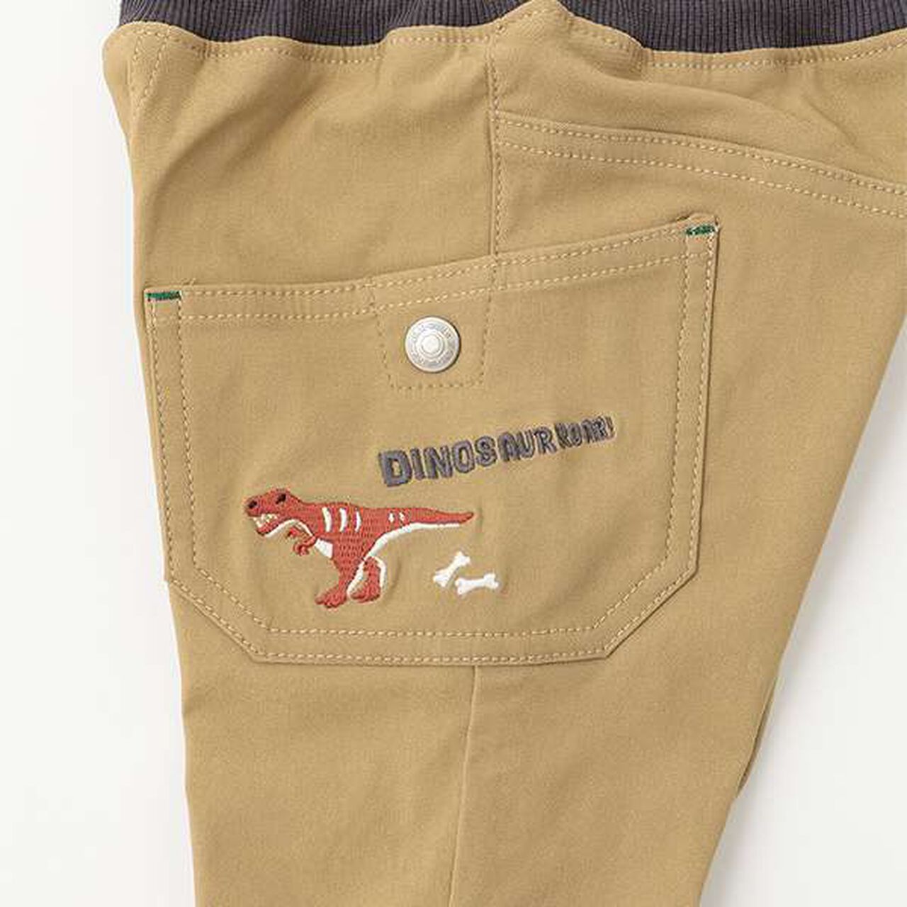 Dinosaur Long Straight Pants,Navy, large image number 5