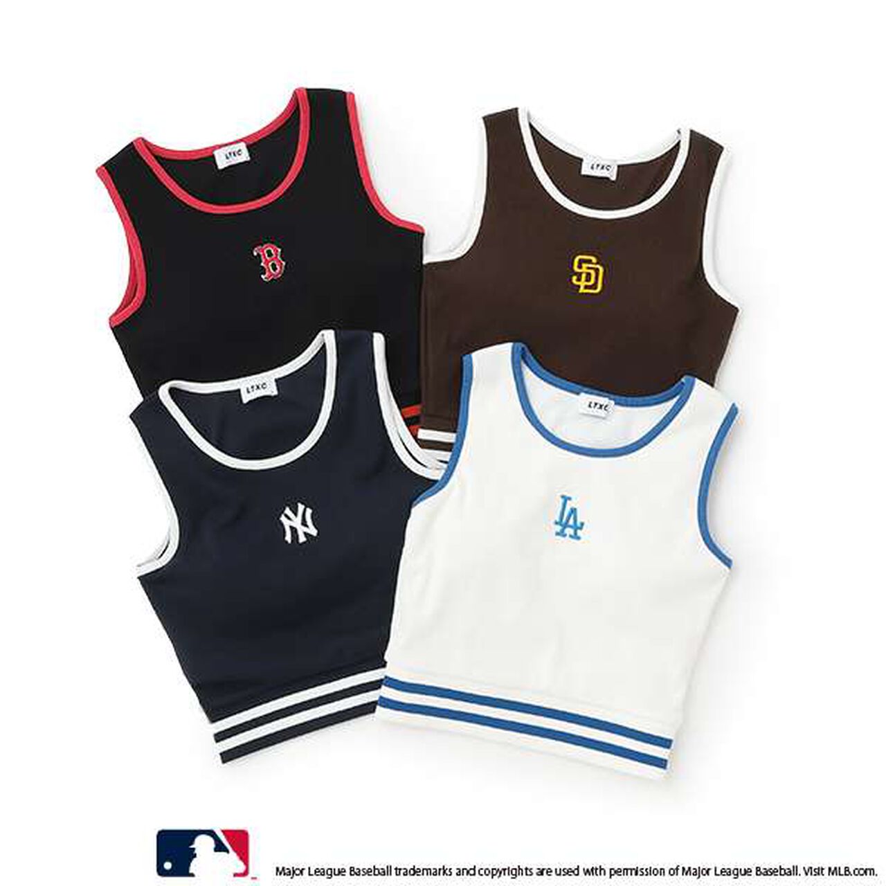 [MLB] Quick-Dry Tank with Cup,Off white, large image number 3