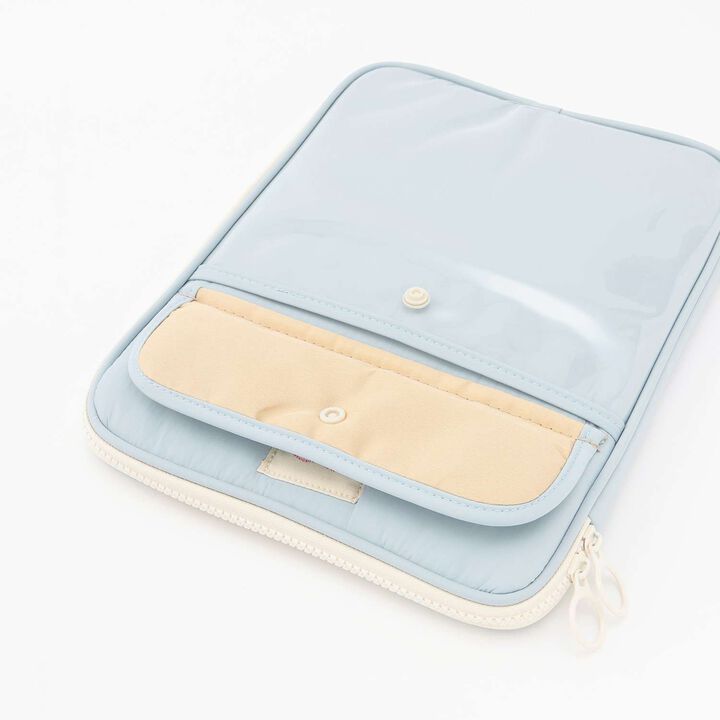 [School-Ready] Clear Pocket Tablet Case (11-inch),Blue gray, medium image number 5