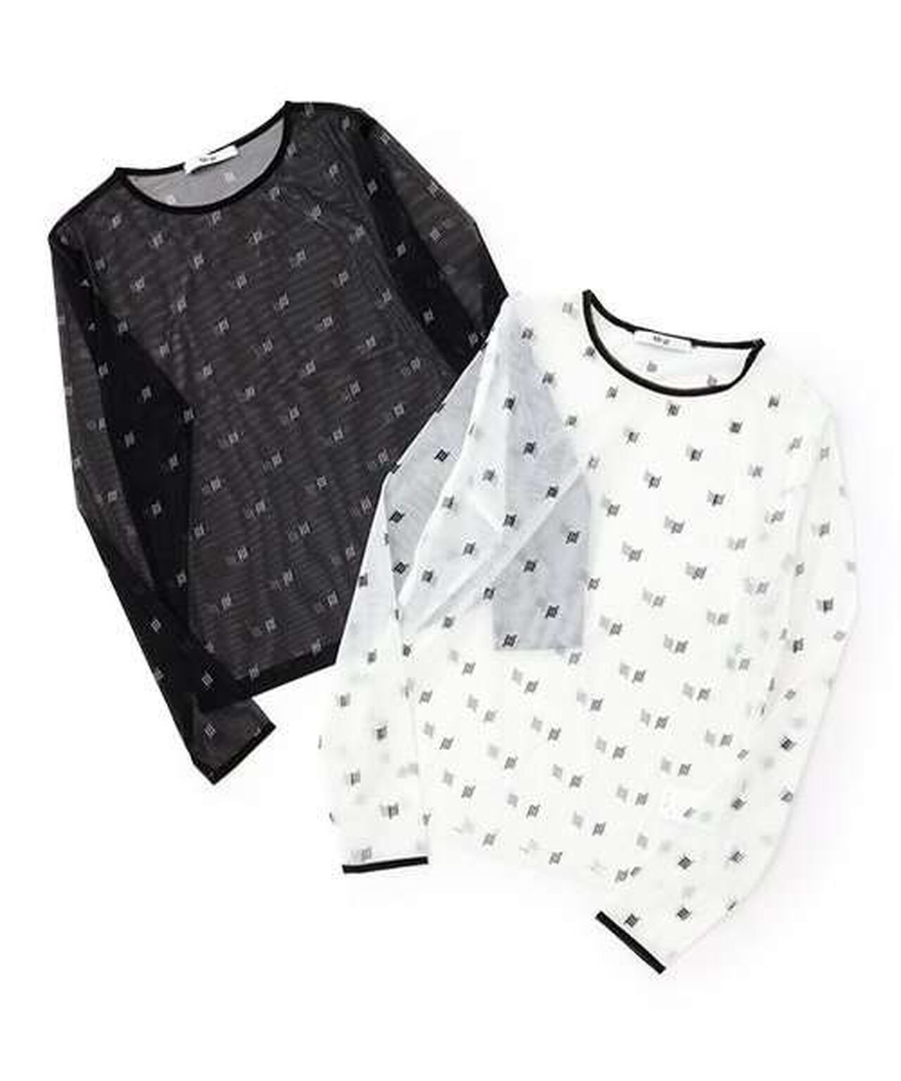 Monogram Sheer Inner Wear,Ivory, large image number 3