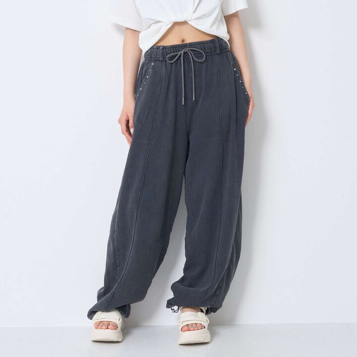 [LTXC/100% Cotton] Back Logo Curve Sweatpants,Top gray, medium image number 9