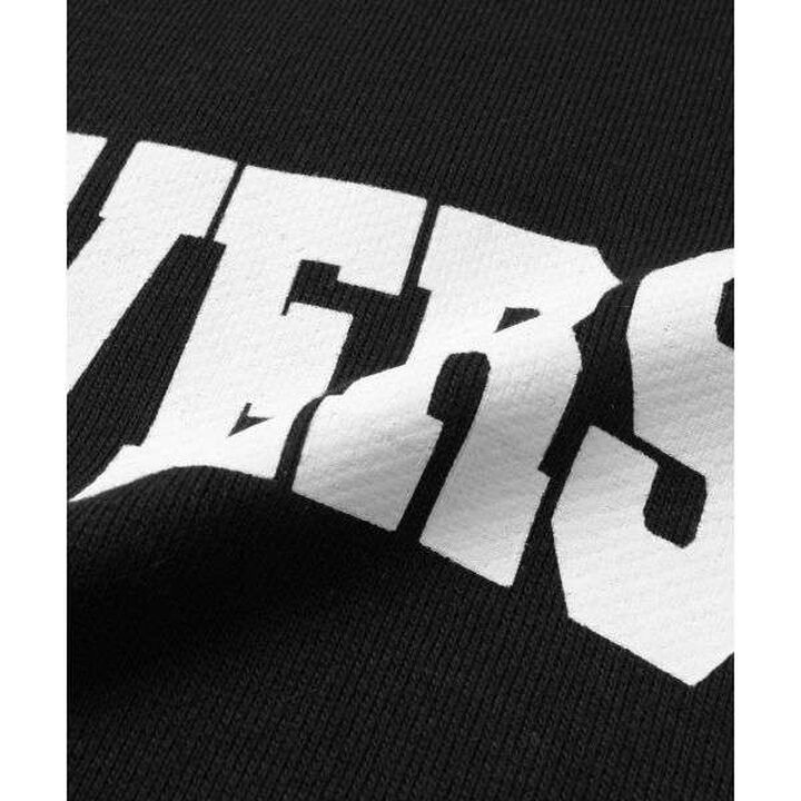 Fleece College Print Parka,Black, medium image number 7