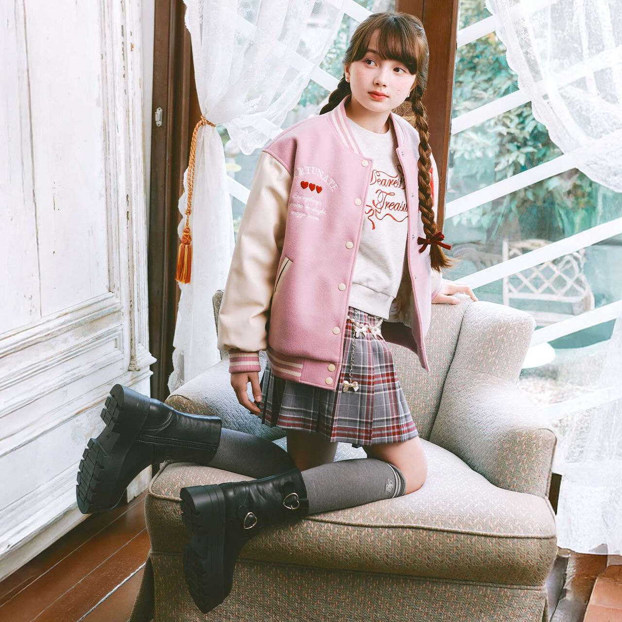 Heart Buckle Engineer Boots,Black, large image number 9