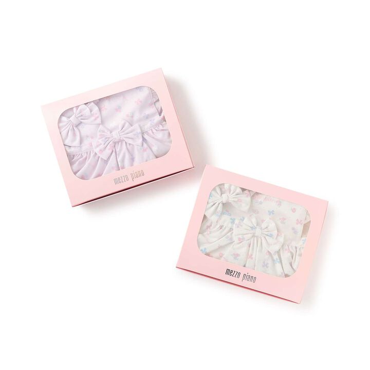 [Box Included] Flower Ribbon Pattern Apron & Headband Set,Off white, medium image number 8