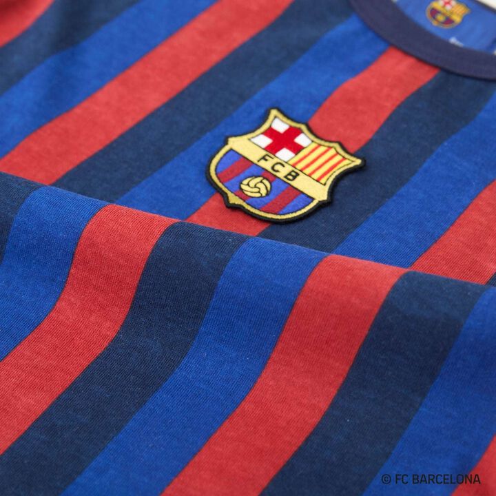 [FC BARCELONA] 接觸涼感布章T恤,深棕色, medium image number 17