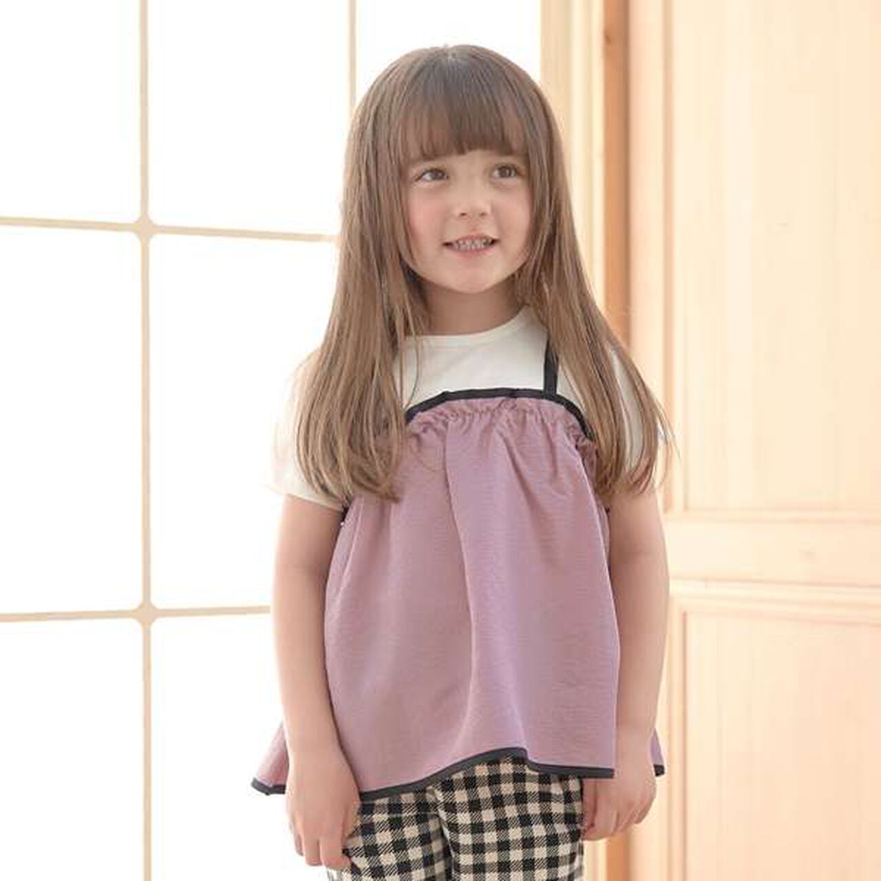 Bi-Color Camisole Docking Top,Cream, large image number 20