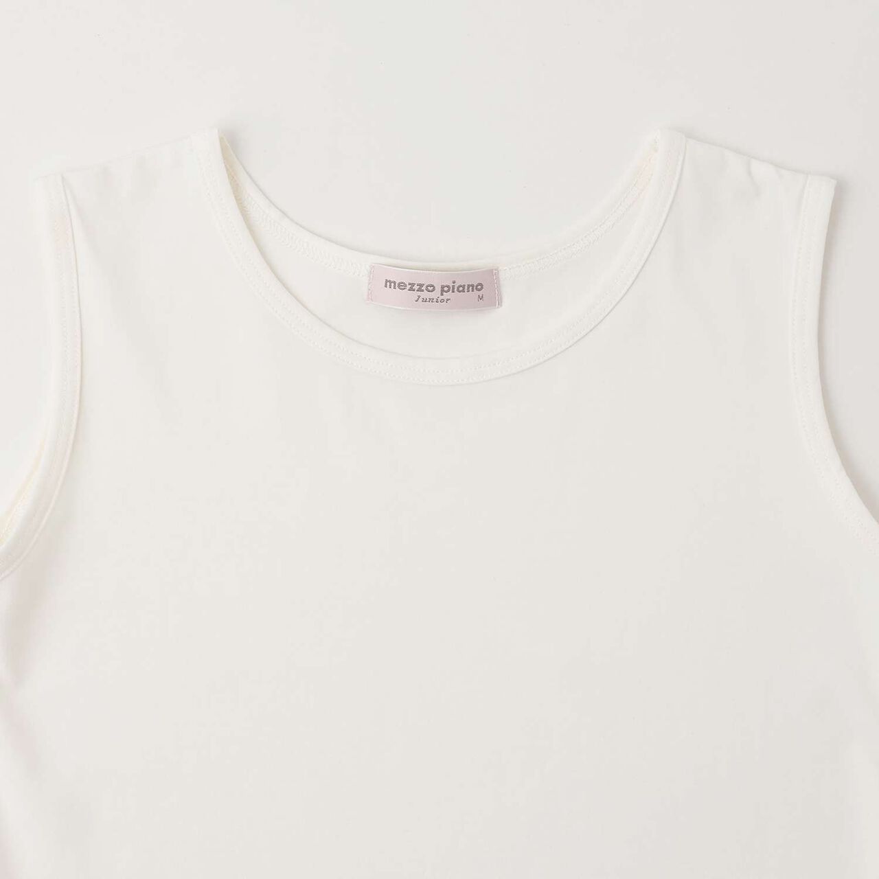 [Quick-Dry Absorbent] [Cool Touch] Mesh Docking Ribbon Appliqu&eacute; T-Shirt & Tank Top Set,Lavender, large image number 8