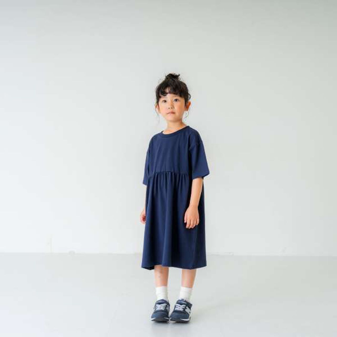 Gathered T-Shirt Dress,Lavender, large image number 15