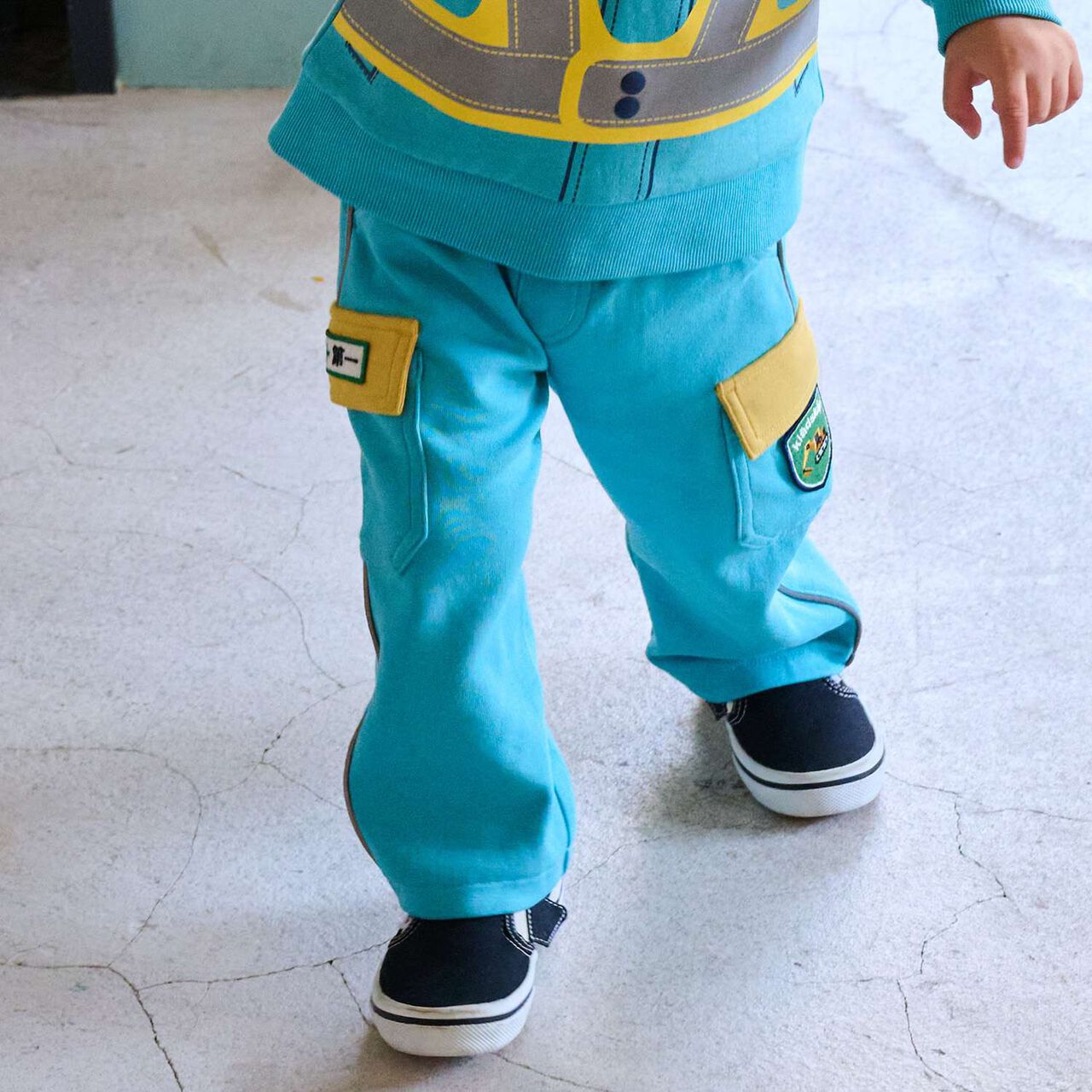 Working Vehicle Long-Length Painter Pants for Dress-Up,Light blue, large image number 0