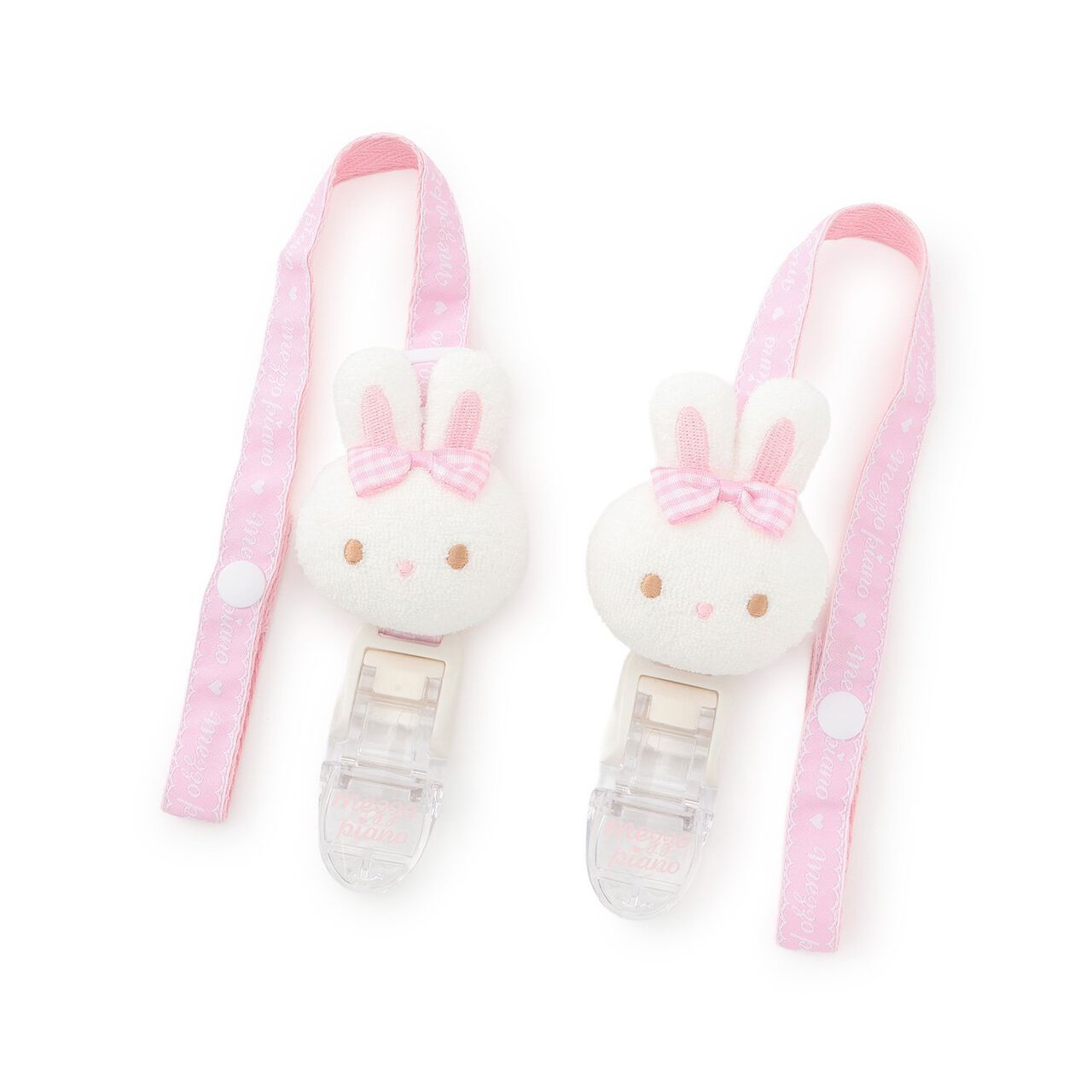 Mezzo Piano Mama Rabbit Mascot Blanket Clip,Light pink, large image number 0