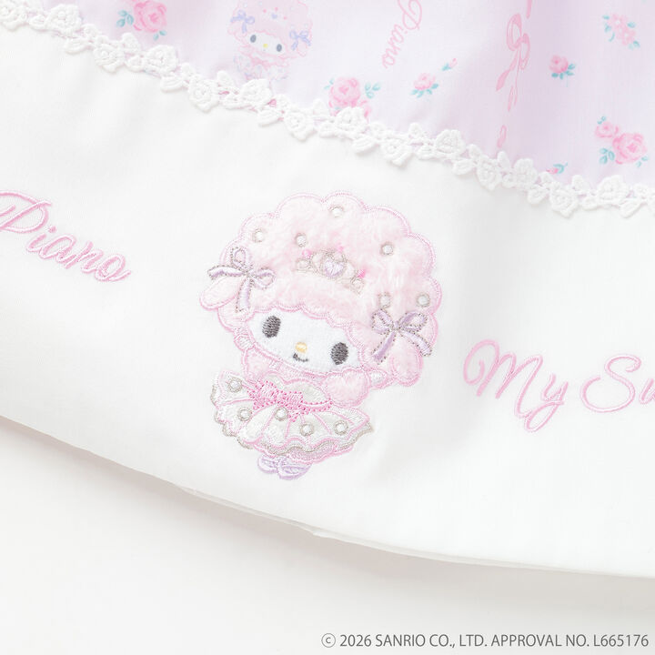 My Melody / My Sweet Piano Ballerina Print One-Piece Dress,Light pink, medium image number 8