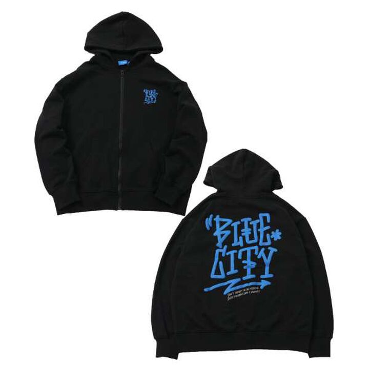 Quick-Dry Resistant to Pilling Back Print Zip-Up Big Parka,Top gray, medium image number 5