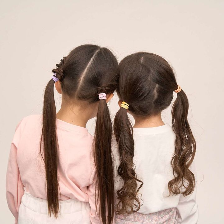 Mini Mini Heart Hair Ties (Set of 6),Multi color, medium image number 12