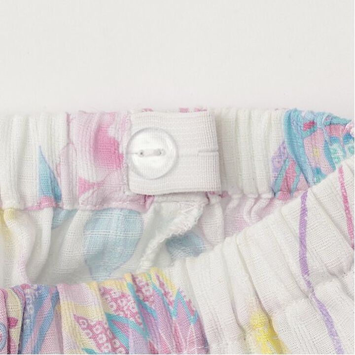 Temari Flower Pattern Yukata Dress,Off white, medium image number 2