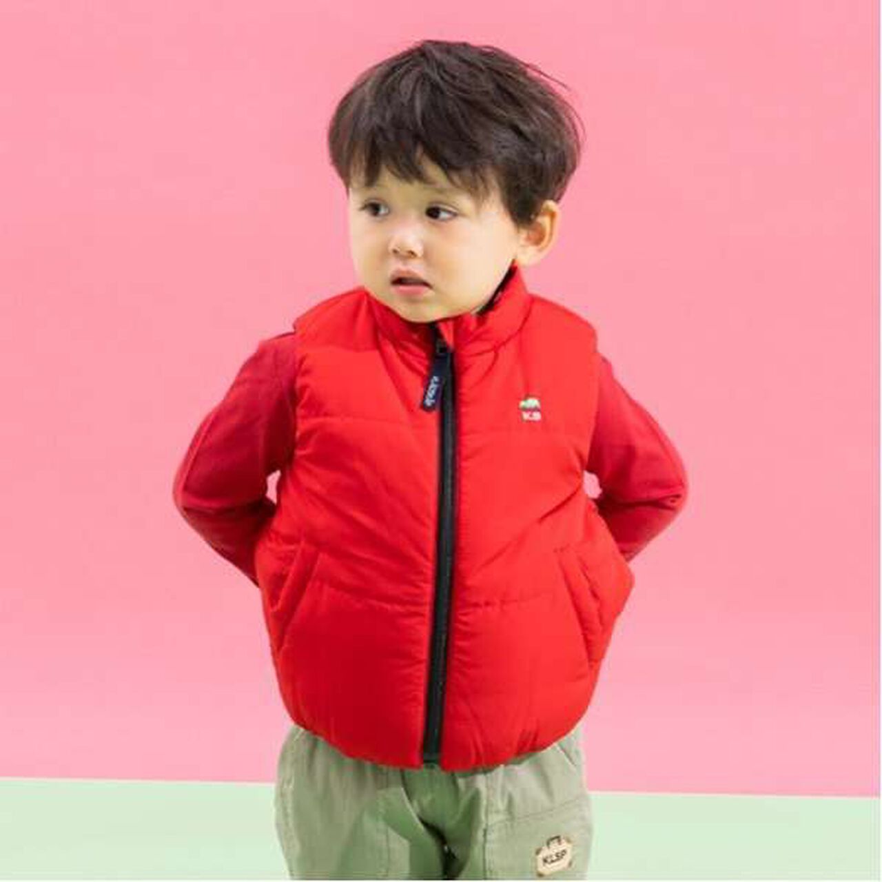 Reversible Car Padded Vest,Red, large image number 0