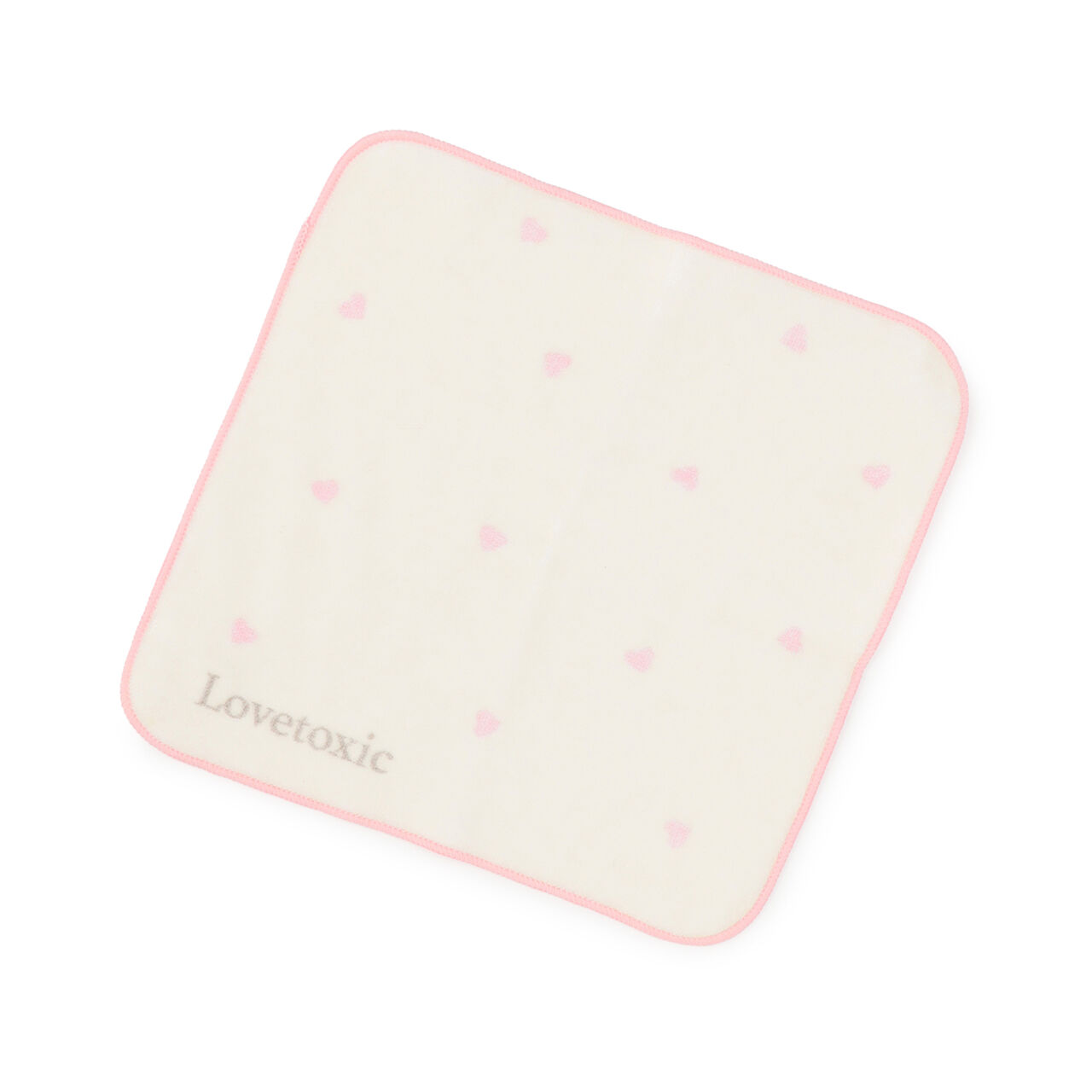 Heart All-Over Pattern Hand Towel,Pink, large image number 0