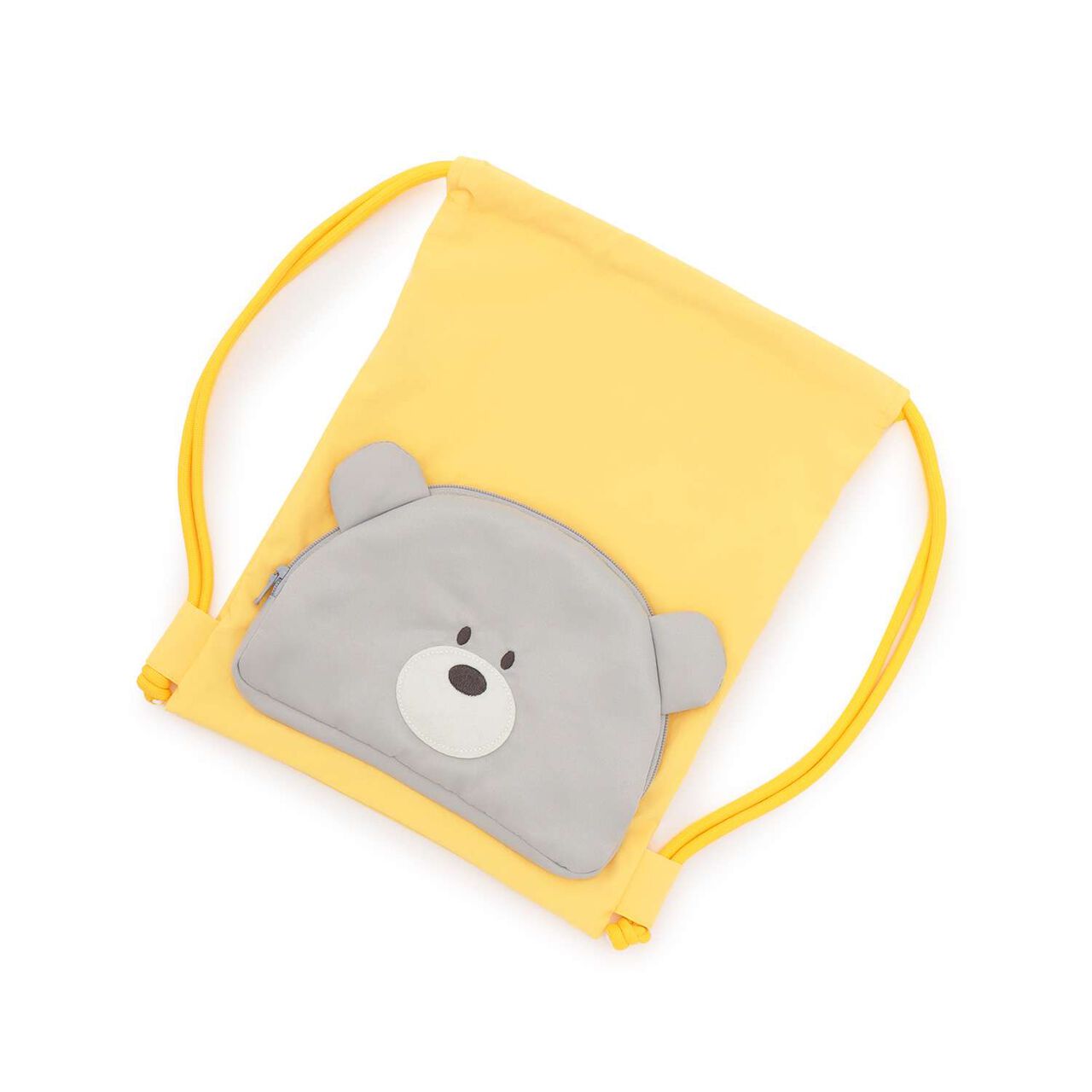 Bear Face Knapsack,Yellow, large image number 0