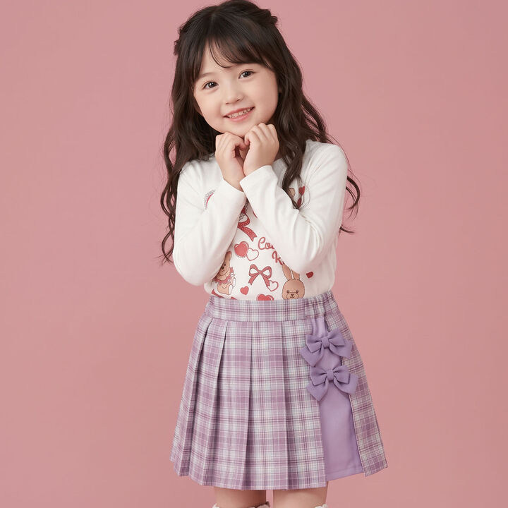Checkered Skirt with Ribbon,, medium