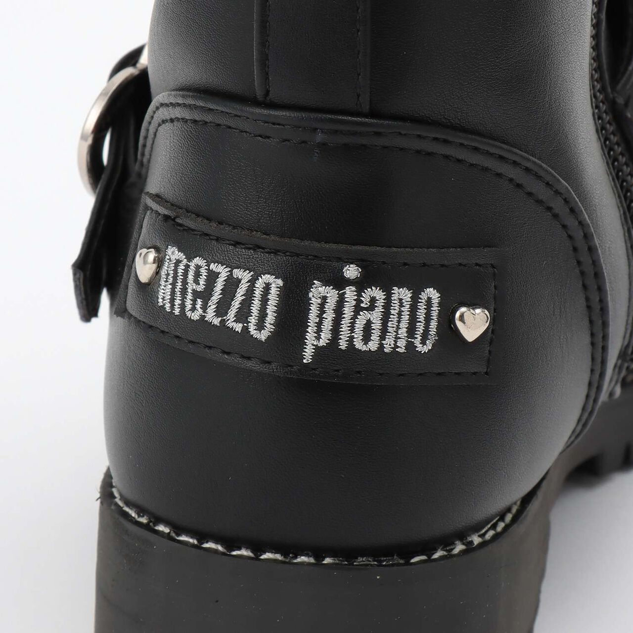 Heart Buckle Engineer Boots,Dark brown, large image number 4