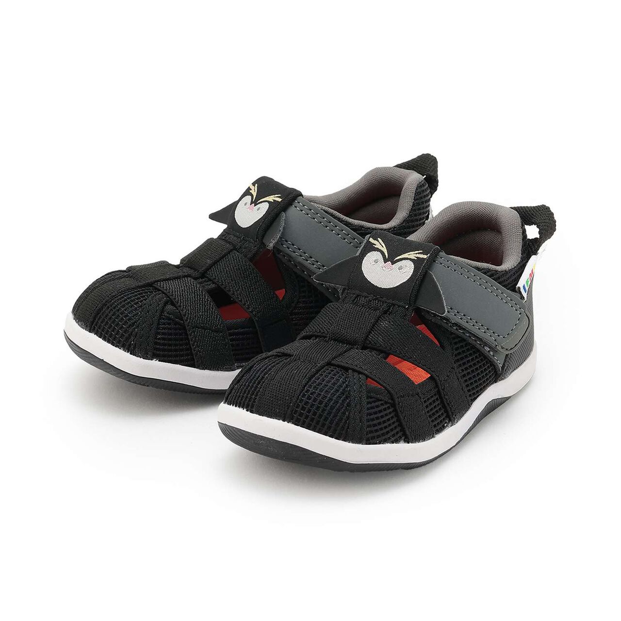 IFME Creature Double Strap Summer Shoes,Black, large image number 0