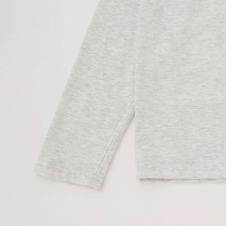 Logo Embroidery Long-Sleeve T-Shirt,Off white, medium image number 9