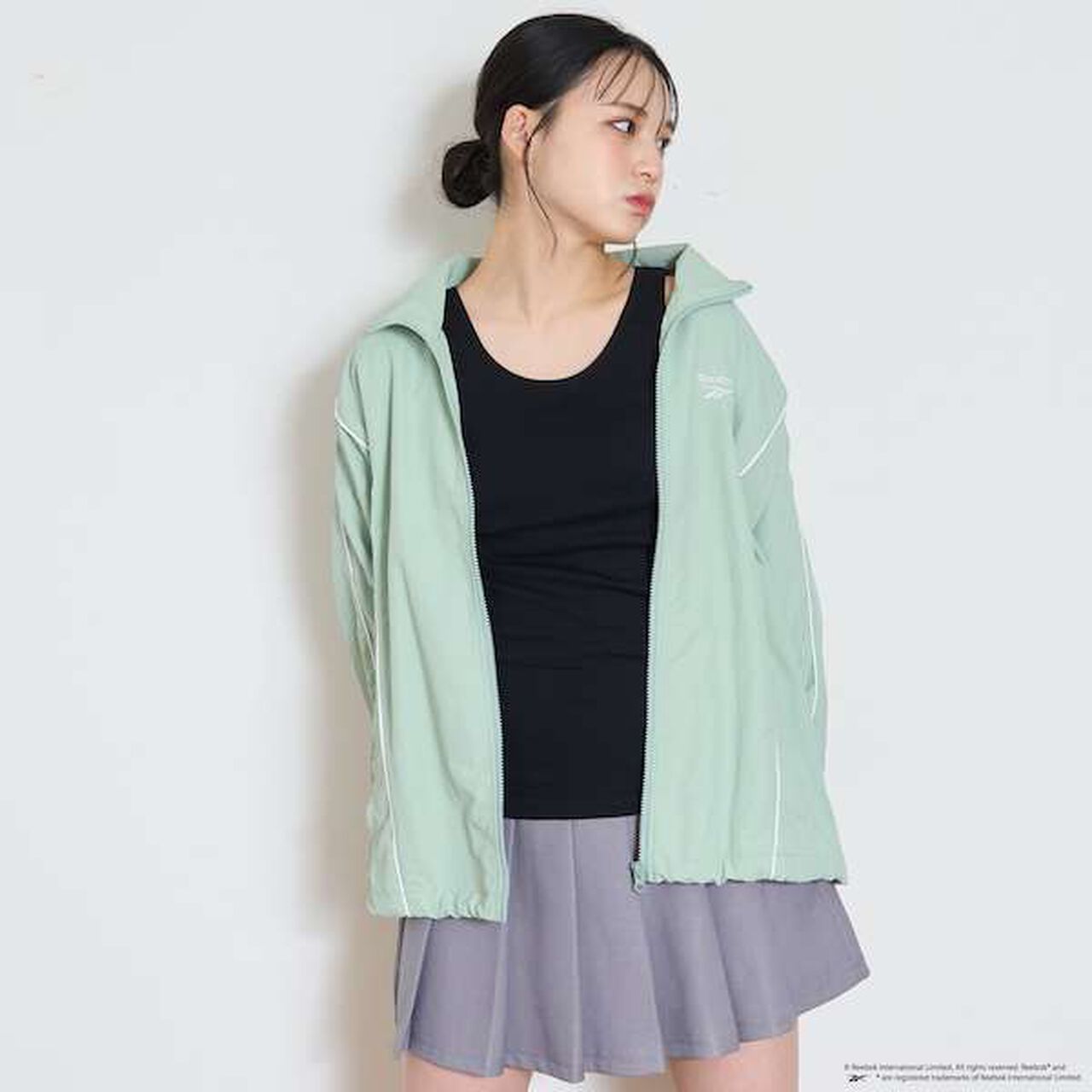 [Reebok] Nylon Bomber Jacket,Off white, large image number 18