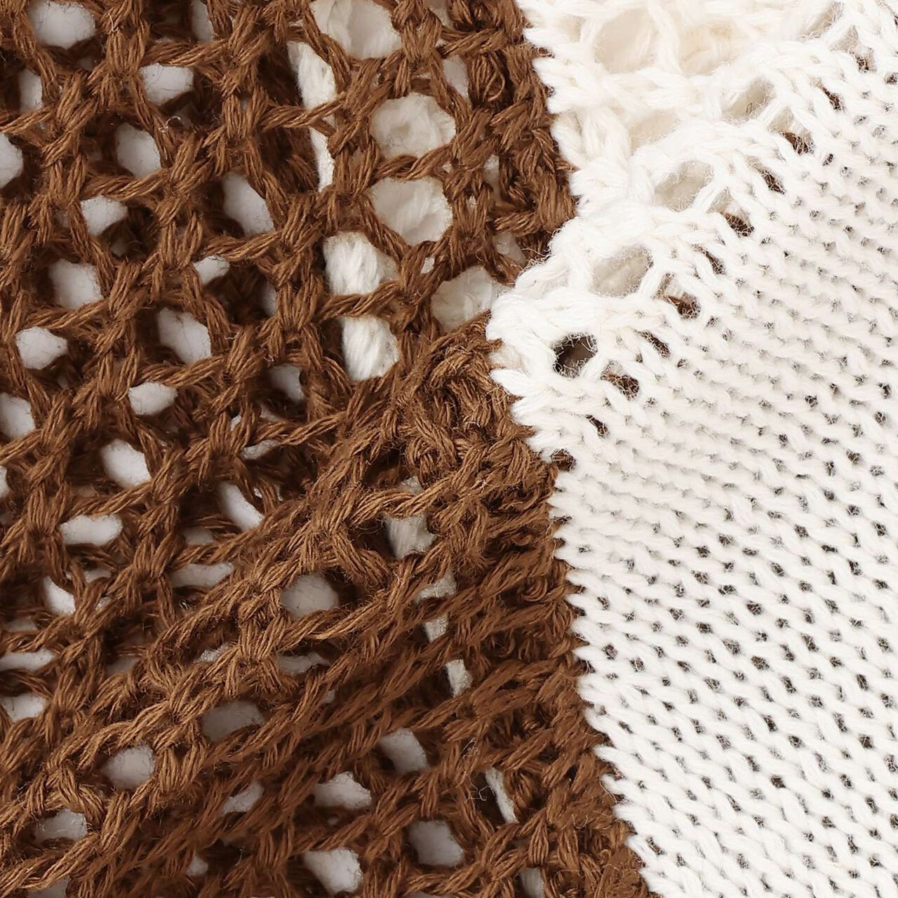 LTXC Washable Mesh Knit Zip Parka,Brown, large image number 15